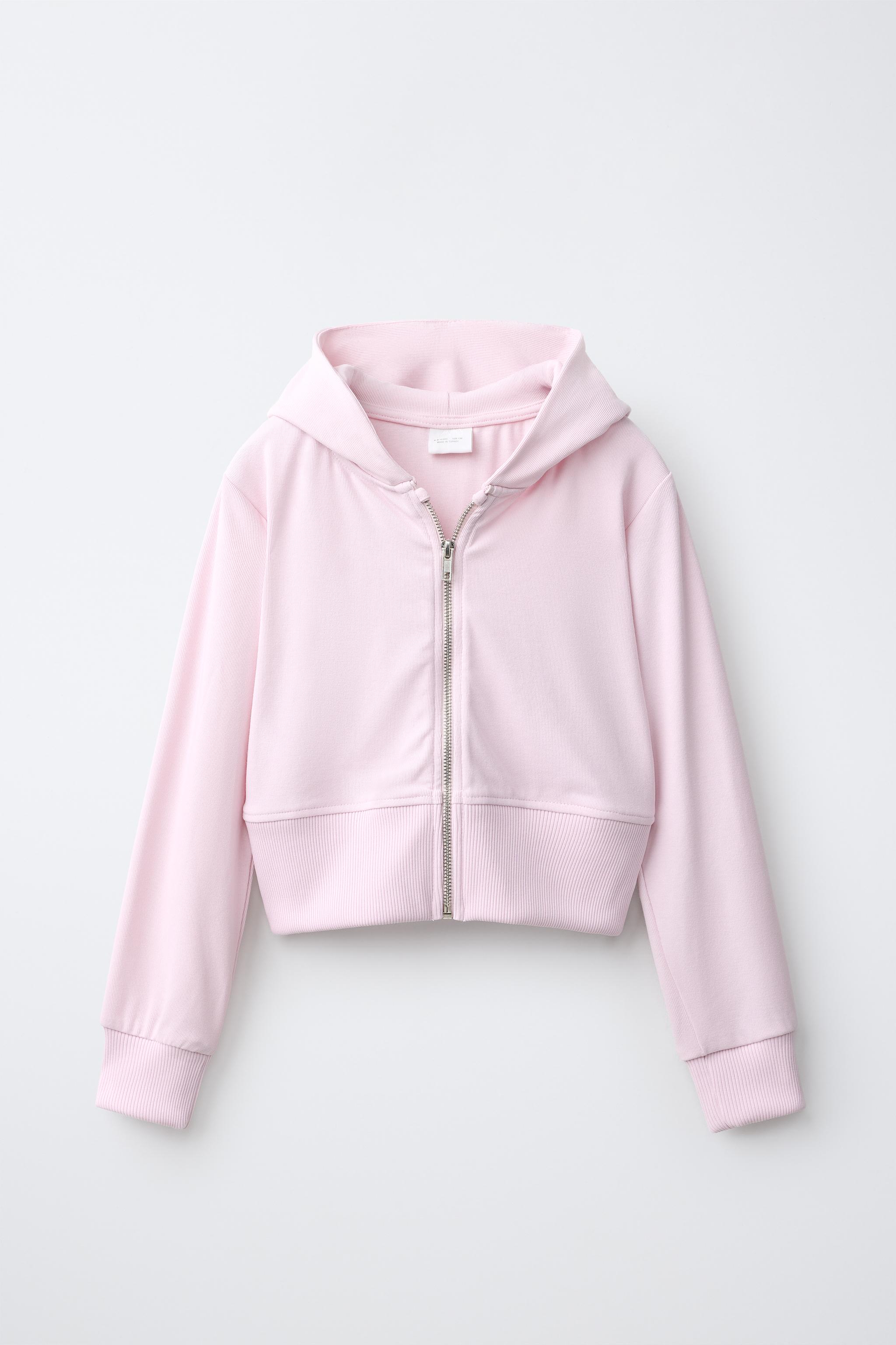 SOLID HOODIE AND FLARE PANTS SET — Pink