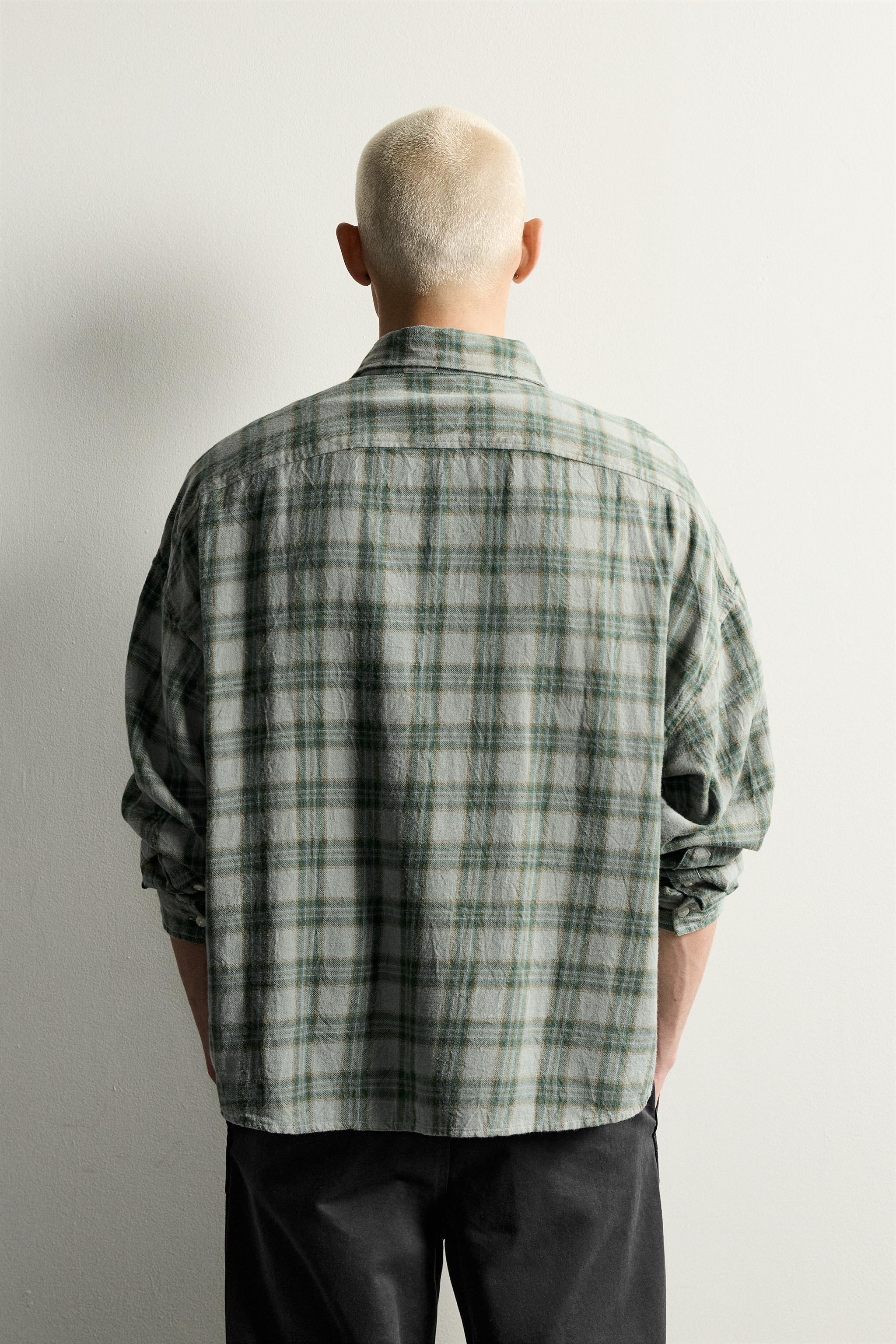 CROPPED PLAID SHIRT
