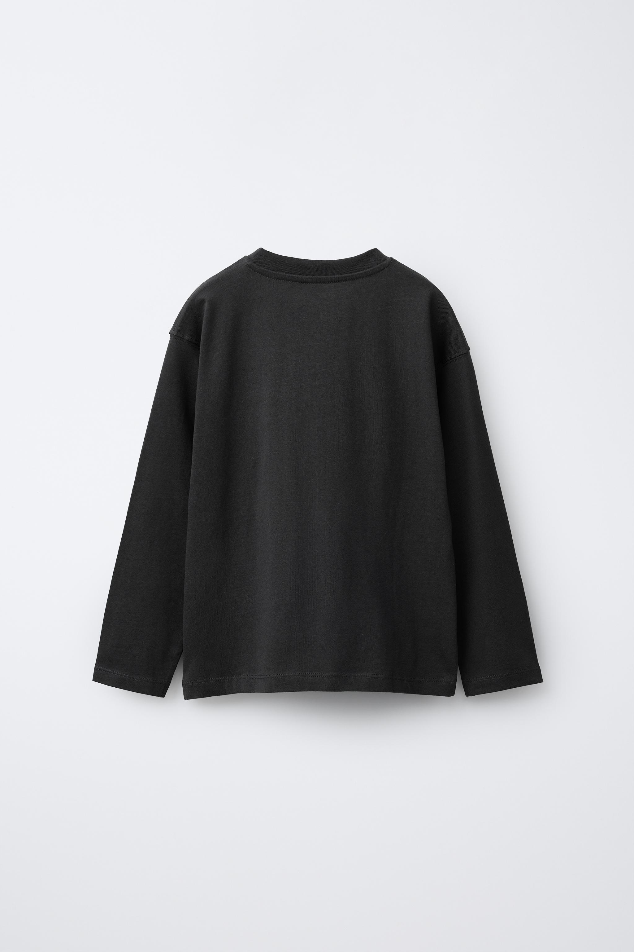テキストプリント柄Tシャツ - オフホワイト | ZARA Japan / 日本