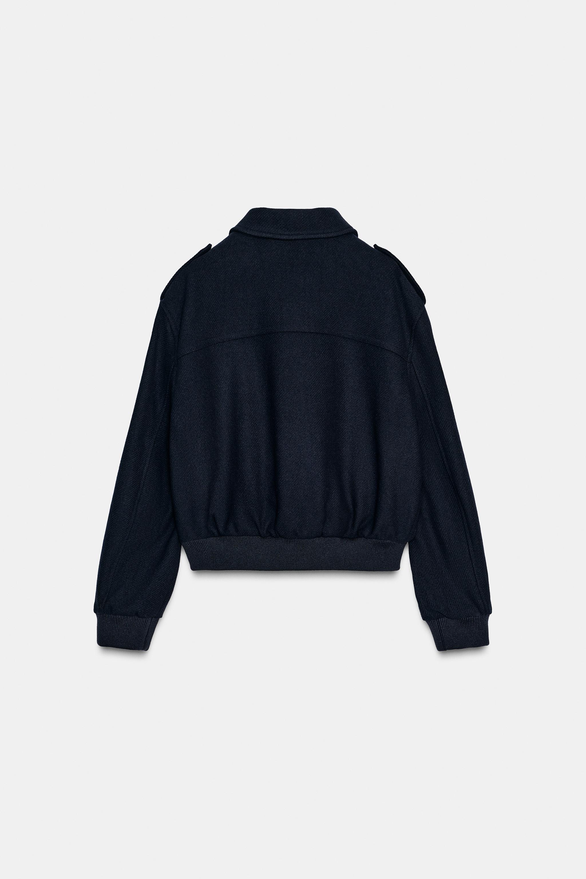 ZW COLLECTION ウールジャケット - ネイビーブルー | ZARA Japan