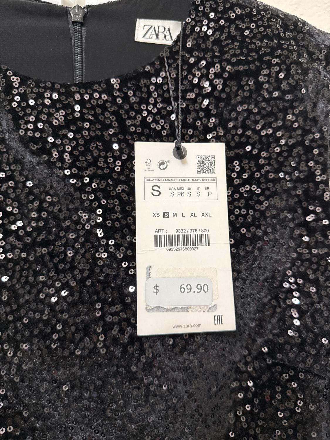 SHORT SEQUIN DRESS - Image 2