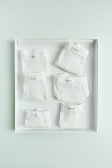 6-14 AÑOS/ PACK TRES BRAGUITAS RIB ETIQUETA - Crudo de Zara