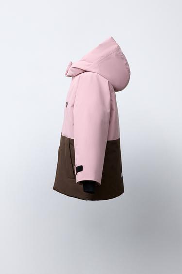 COLOUR BLOCK WATERPROOF AND WINDPROOF HOODED JACKET RECCO® SYSTEM SKI COLLECTION - Pink by Zara - Image 2