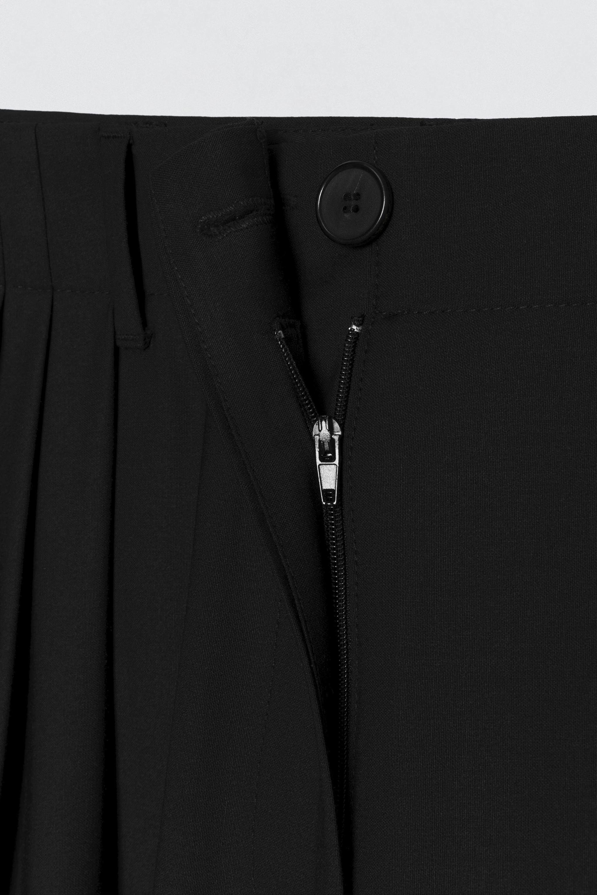 ウールダーツパンツ SOSHIOTSUKI X ZARA - ブラック | ZARA Japan / 日本