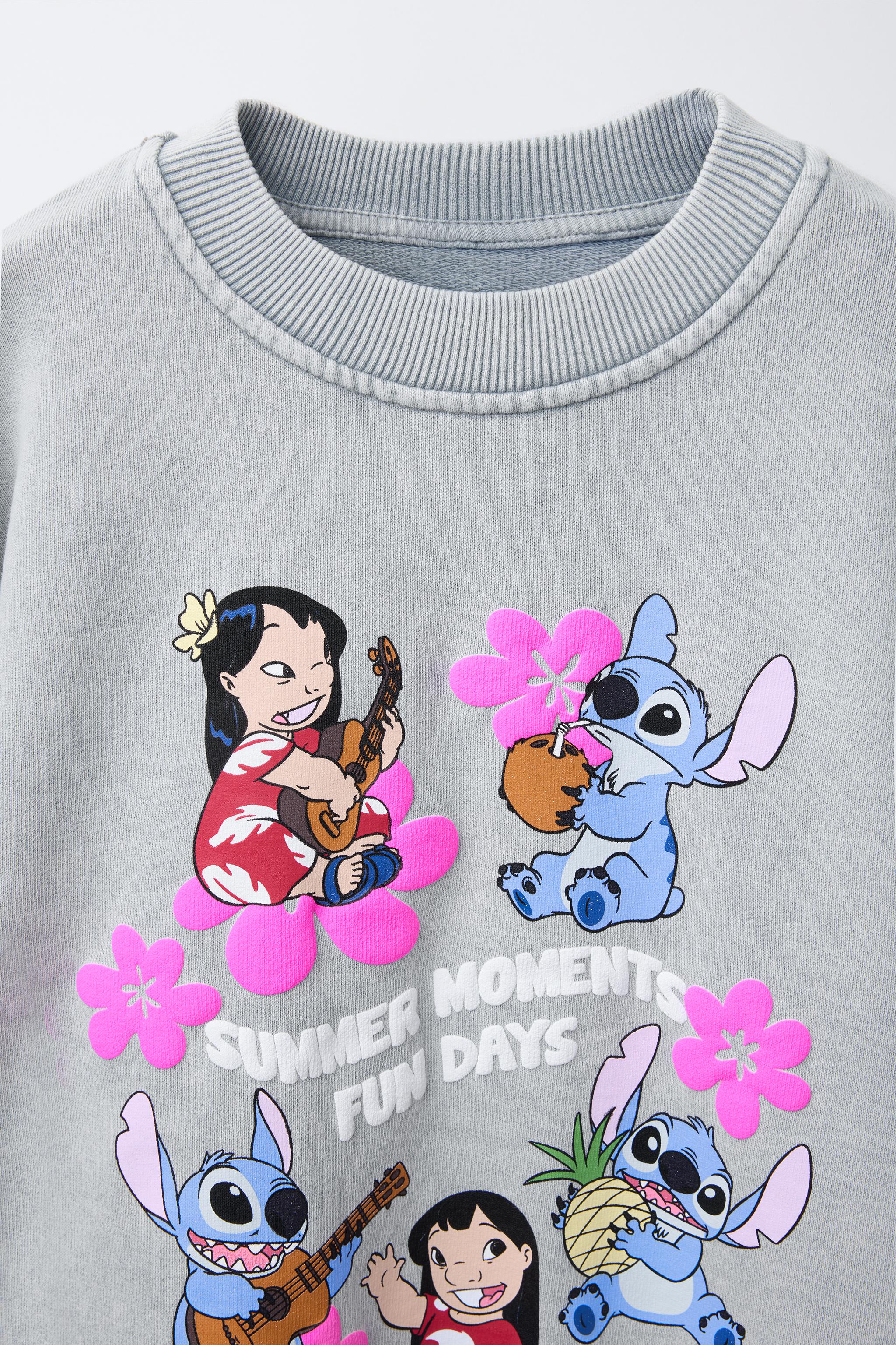 WASHED EFFECT LILO & STITCH © DISNEY SWEATSHIRT - Anthracite