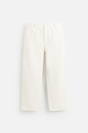 Zara 紋理標準版長褲 - 裸色