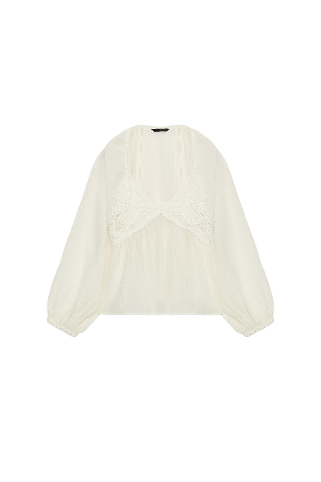 COMBINATION CROCHET BLOUSE - image 3
