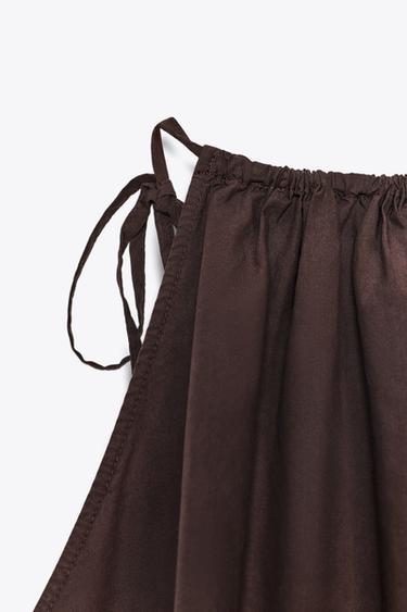 FLOWING HALTER TOP - Brown by Zara - Image 8