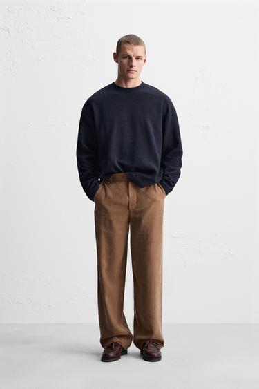 SUDADERA JACQUARD RELIEVE - Marino de Zara - Imagen 0