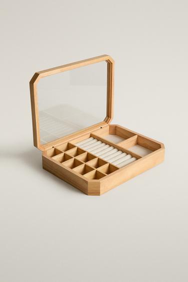 WOODEN JEWELRY BOX — Light beige 2