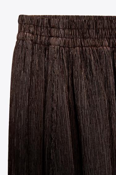 PANTALON BOUFFANT STRUCTURÉ - Chocolat de Zara - Image 6