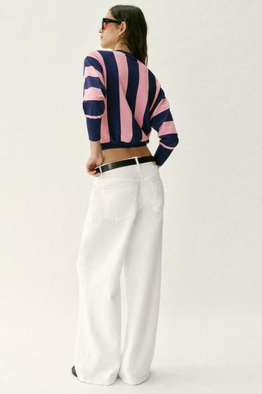STRIPED KNIT SWEATSHIRT - only one by Zara - Image 4