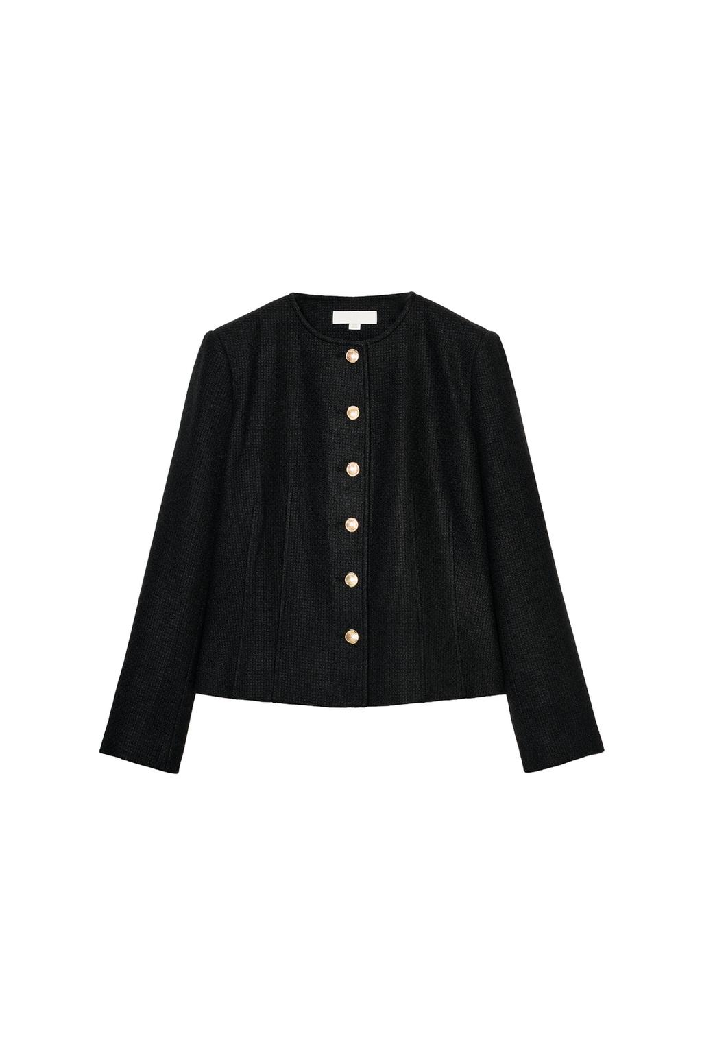 TAILORED ROUND NECK BLAZER - image 3