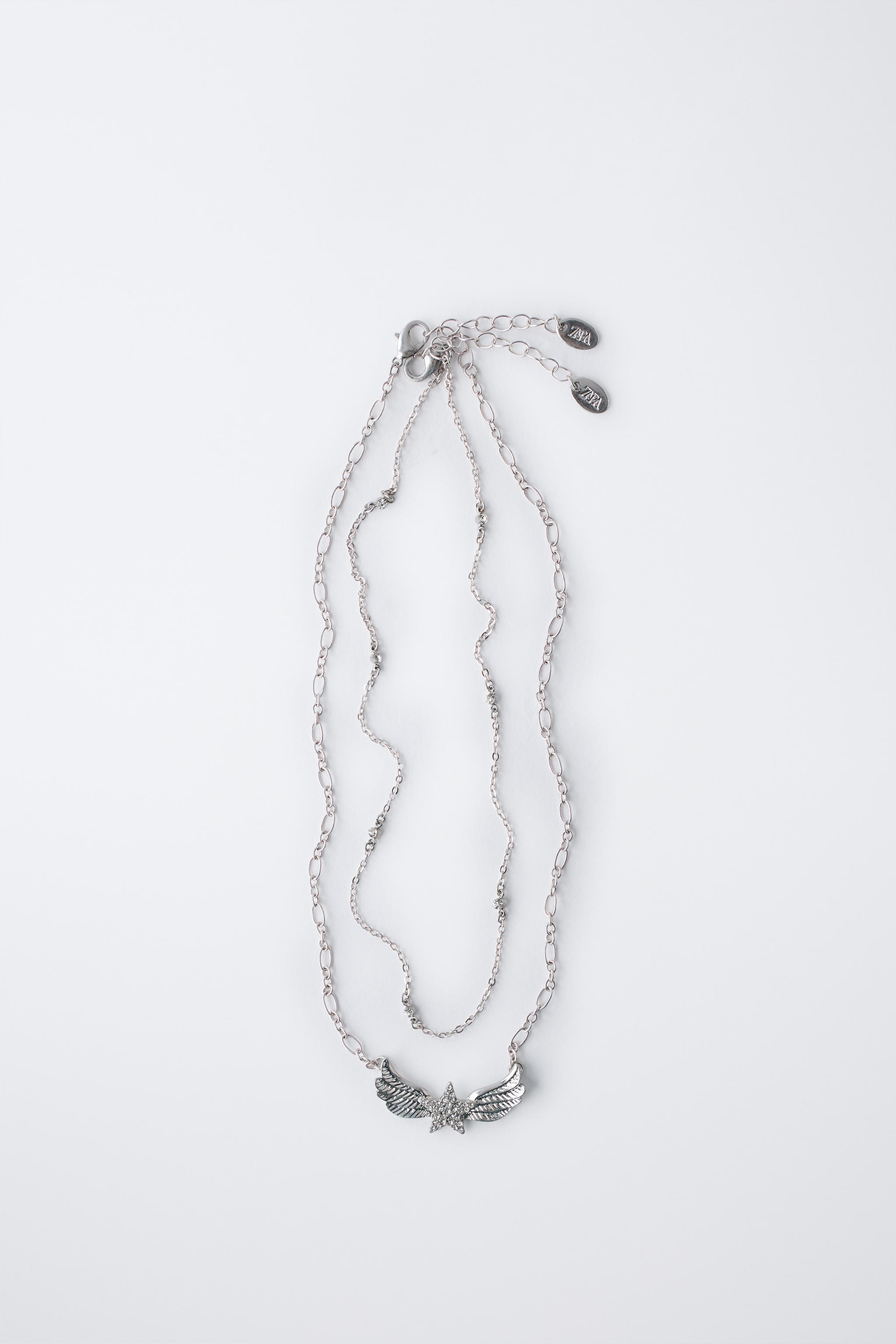 PACK OF TWO WING PENDANT NECKLACES