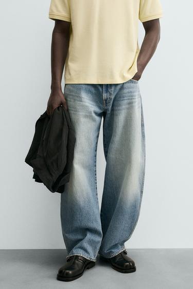 BALLOON FIT JEANS - Blue by Zara