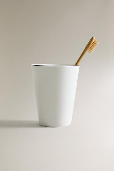 PORTE-BROSSE À DENTS PORCELAINE BONE CHINA - Blanc de Zara - Image 4