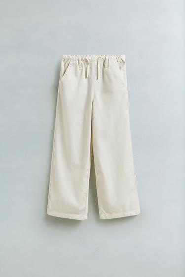 FLOWING WIDE-LEG TROUSERS - Vanilla by Zara - Image 4