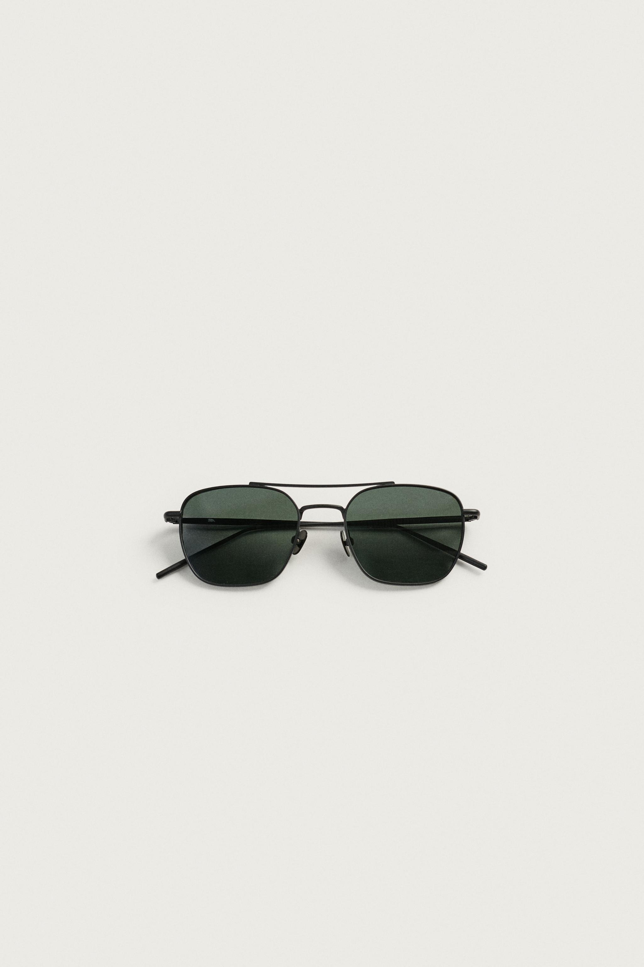 Zara Metal Kare Güneş Gözlüğü görsel 7