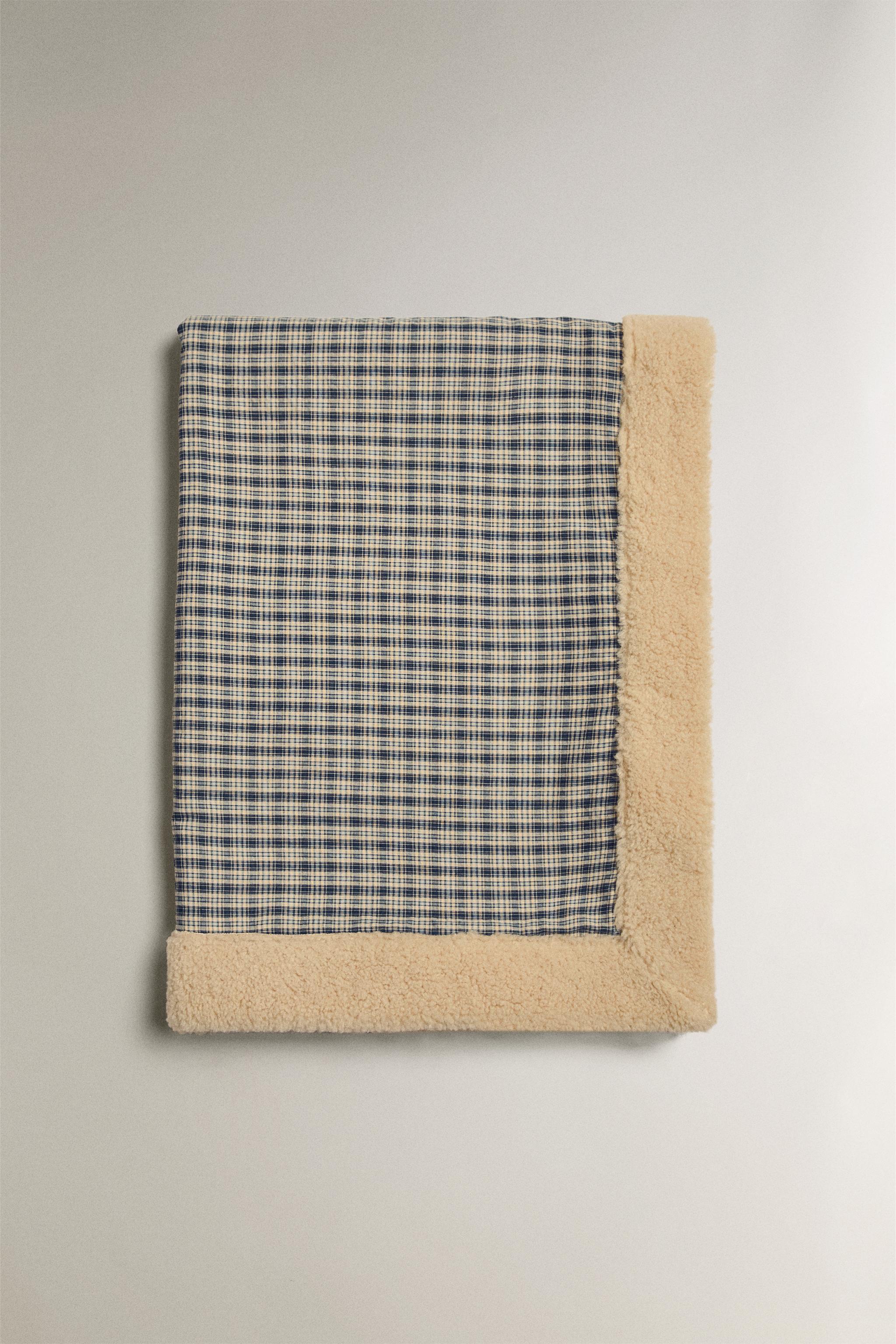 ギンガムチェック ペット用ブランケット - ブルー | ZARA Japan / 日本