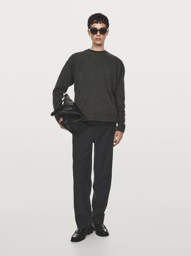 Zara 100% cashmere knit sweater - Mid-gray