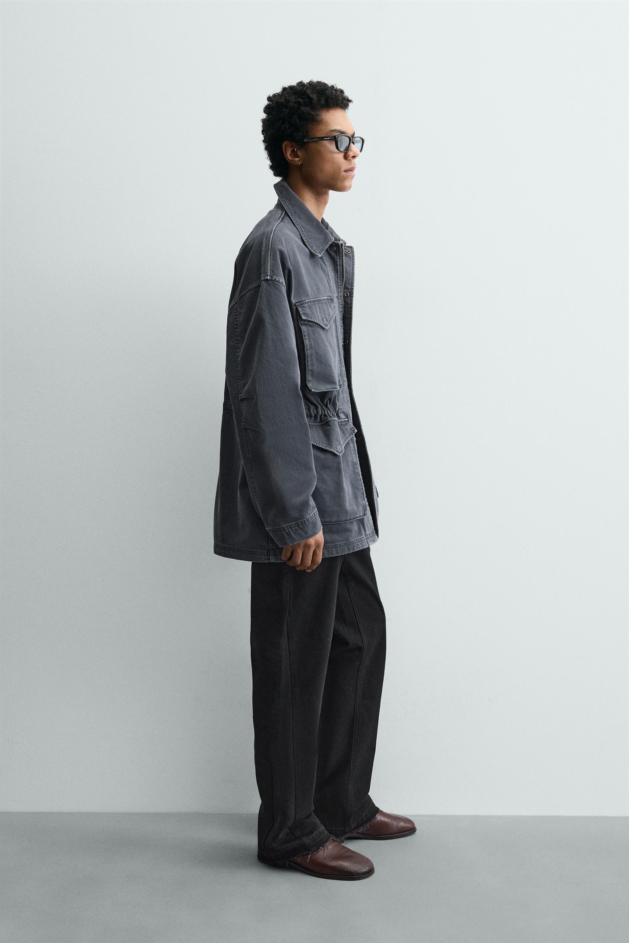 WASHED COTTON TEXTURED PARKA