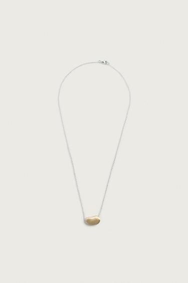 CONTRAST PENDANT CHAIN - Gold / Silver by Zara - Image 0