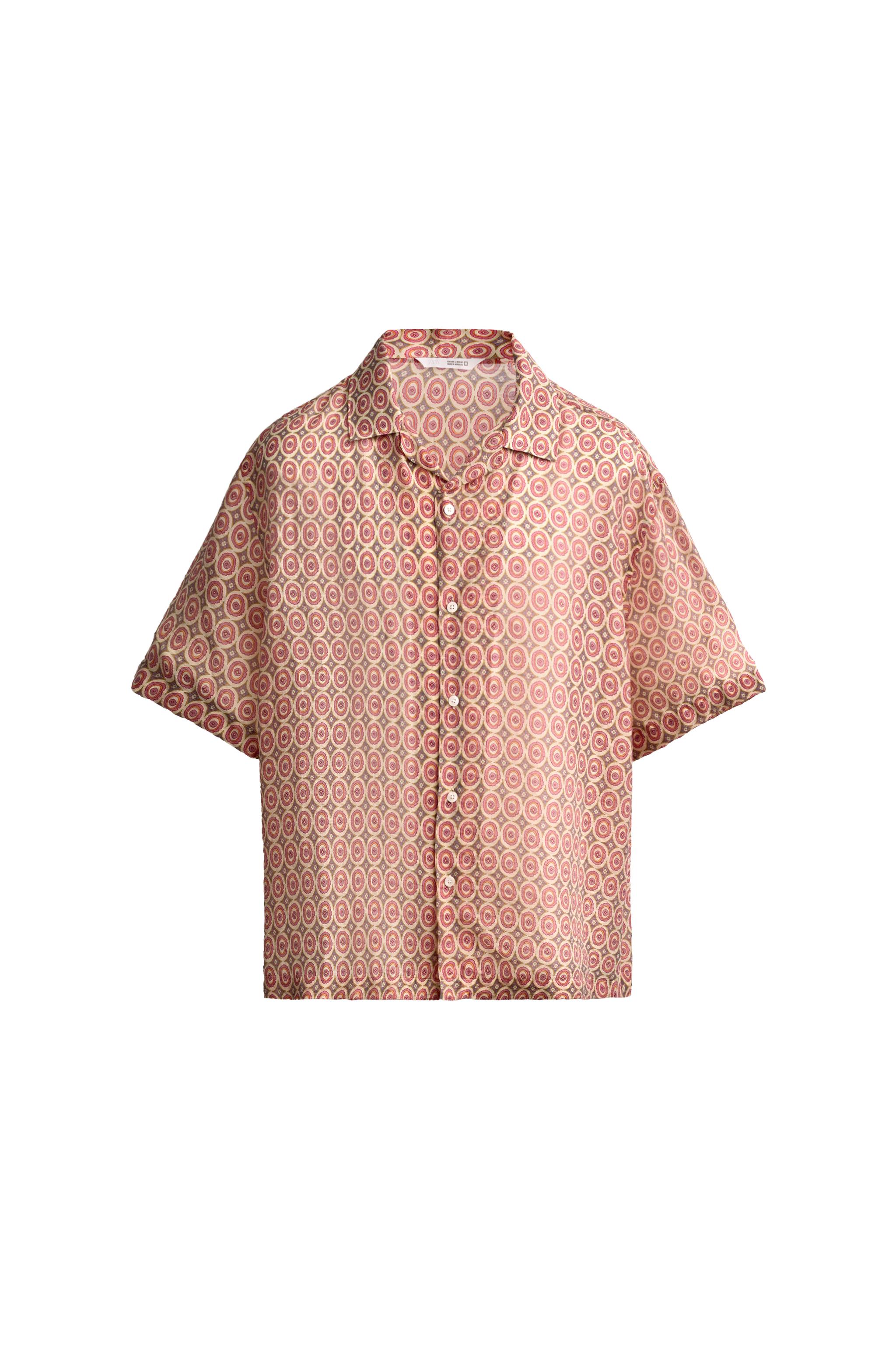 CAMISA FLUIDA ESTAMPADO GEOMÉTRICO