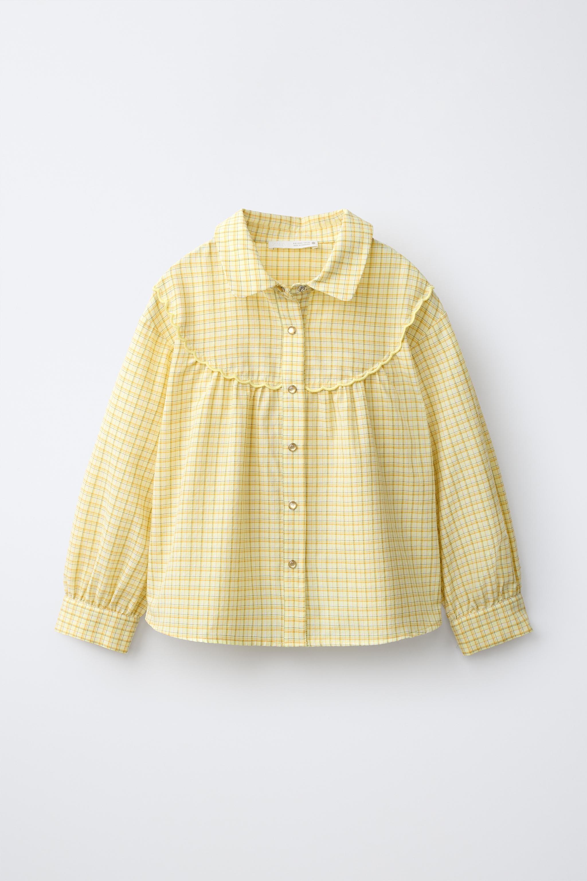 epa 長袖シャツ ライトイエロー ラスティックヨークシャツ - ライトイエロー | ZARA Japan / 日本