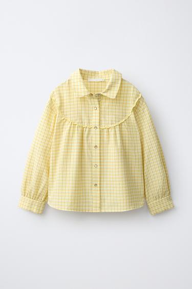 COWBOY YOKE SHIRT - Light yellow by Zara - Image 0