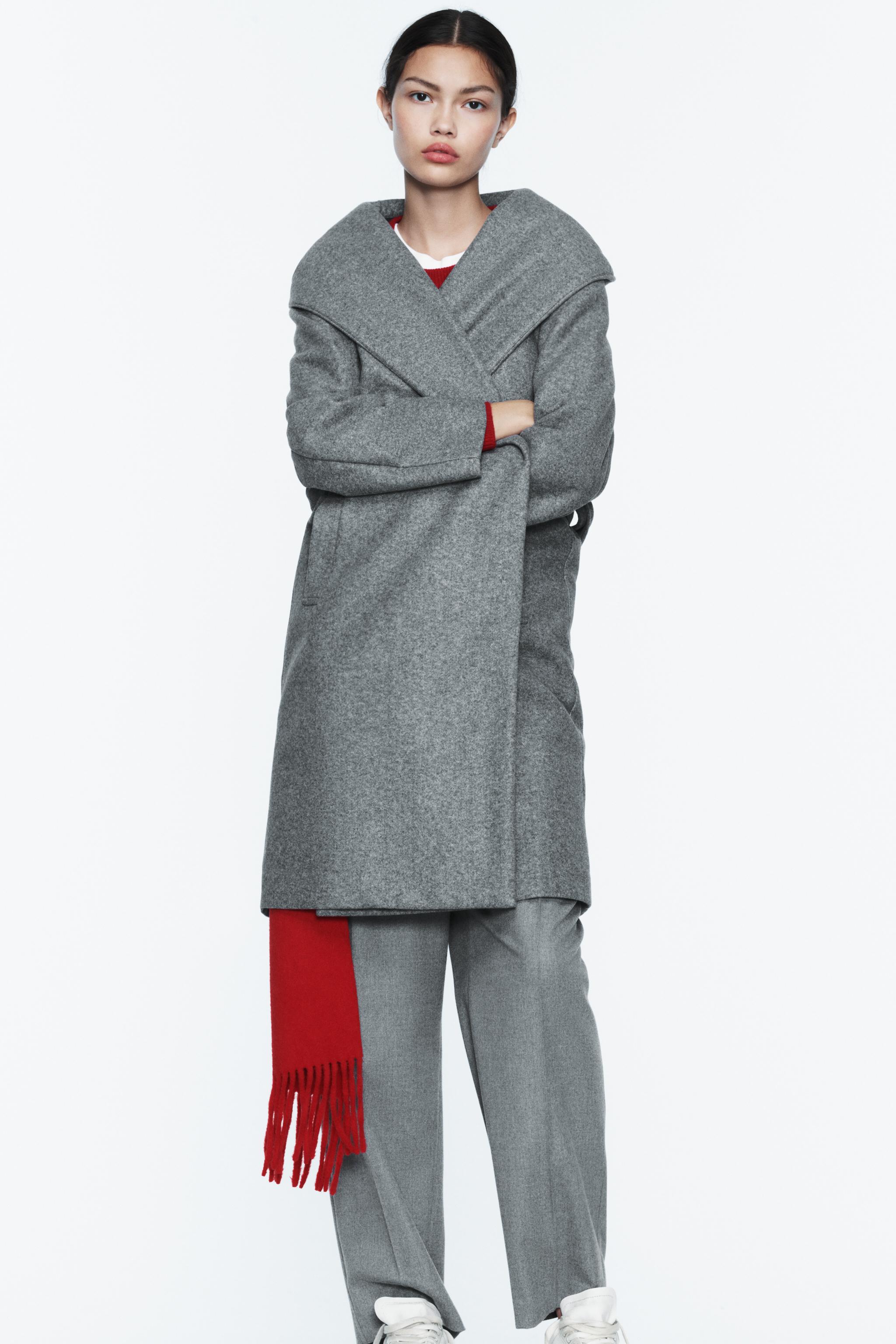 Grey coat shop womens zara