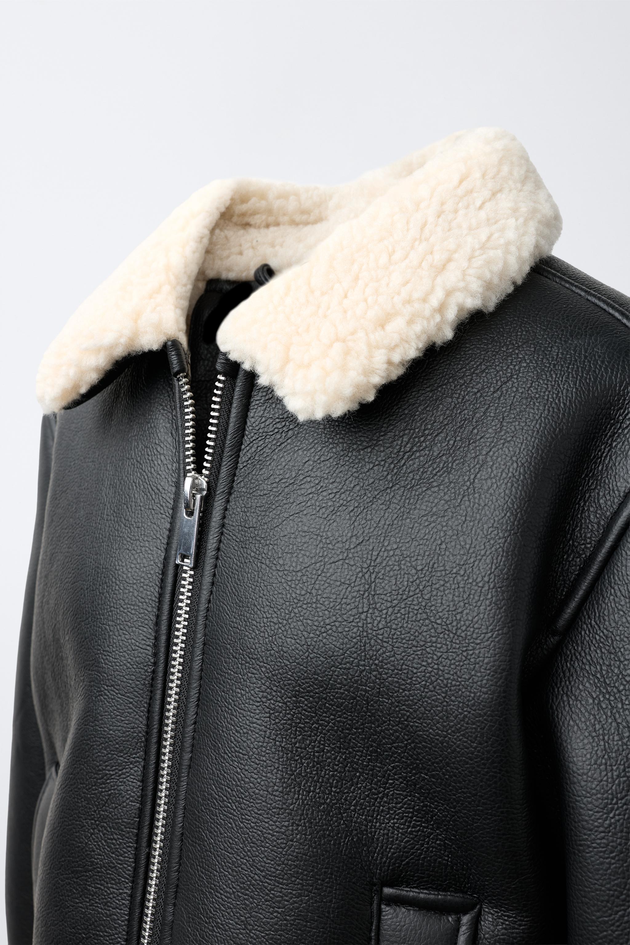 FAUX LEATHER REVERSIBLE JACKET