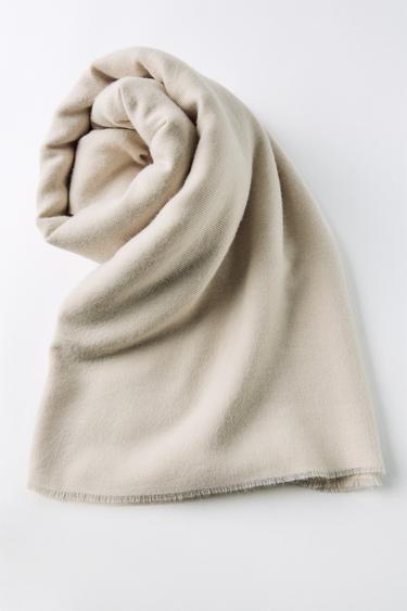 SOFT SCARF - Ecru by Zara - Image 2