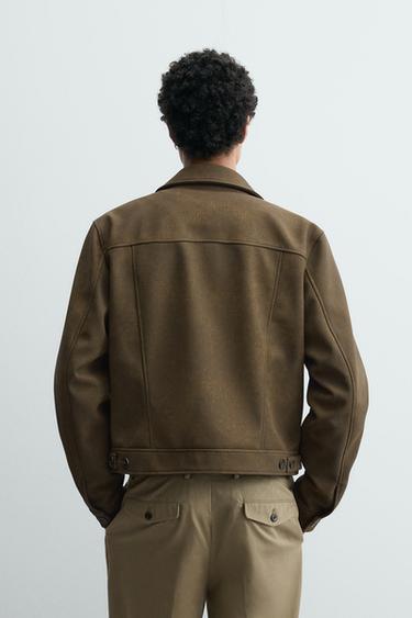 CROPPED FIT FAUX LEATHER JACKET - Oil by Zara - Image 2