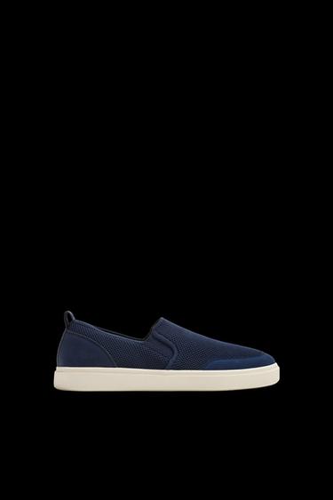LACELESS TRAINERS - Dark Blue by Zara - Image 0