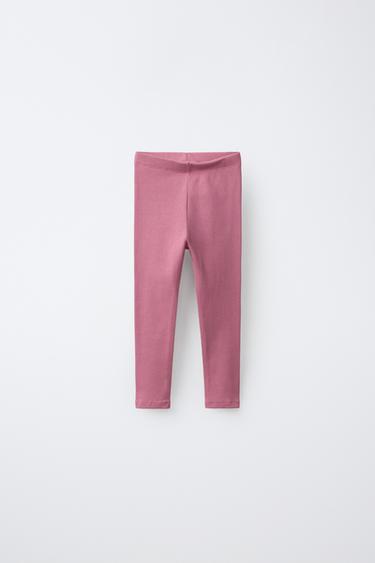 LEGGING RIB - Rosado oscuro de Zara