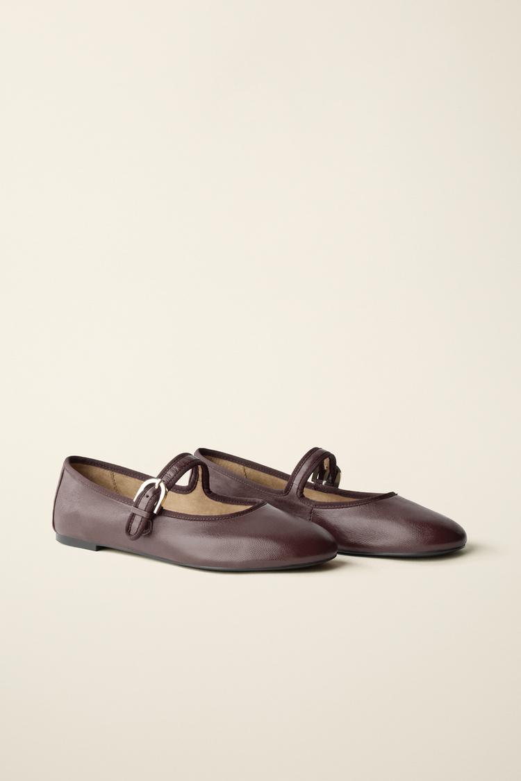 Bailarina piel created by caramel london x zara