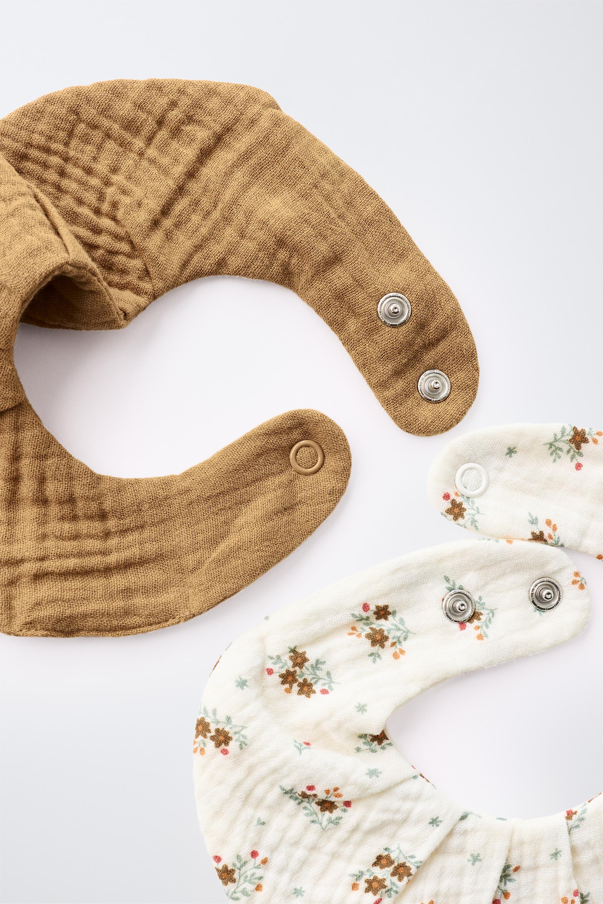 Zara FLORAL AND SOLID TEXTURE COLLAR TWO-PACK — фото 2