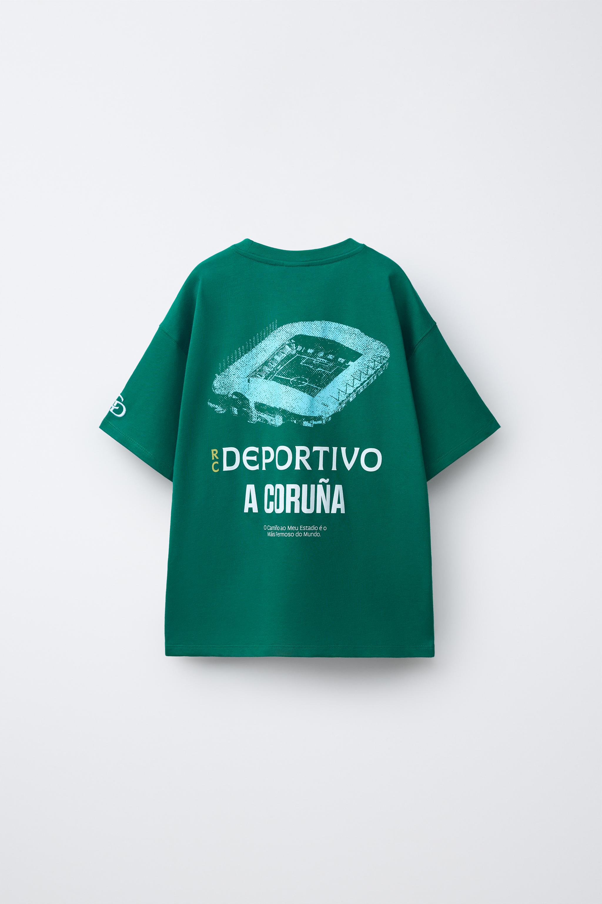 RC DEPORTIVO DE A CORUÑA PRINT T-SHIRT — Green