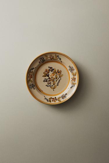 FLORAL TERRACOTTA SIDE PLATE - Beige by Zara - Image 4