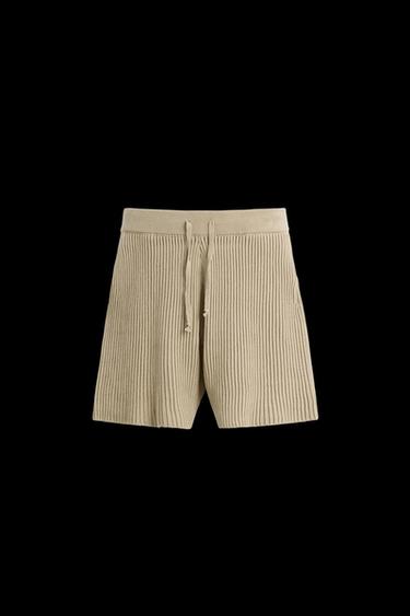 BERMUDA RELAXED FIT CANALÉ - Beige de Zara - Imagen 0