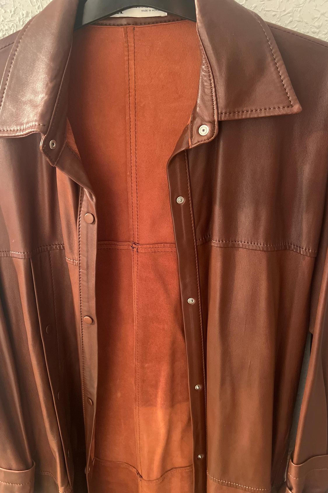 LEATHER OVERSHIRT - Image 3