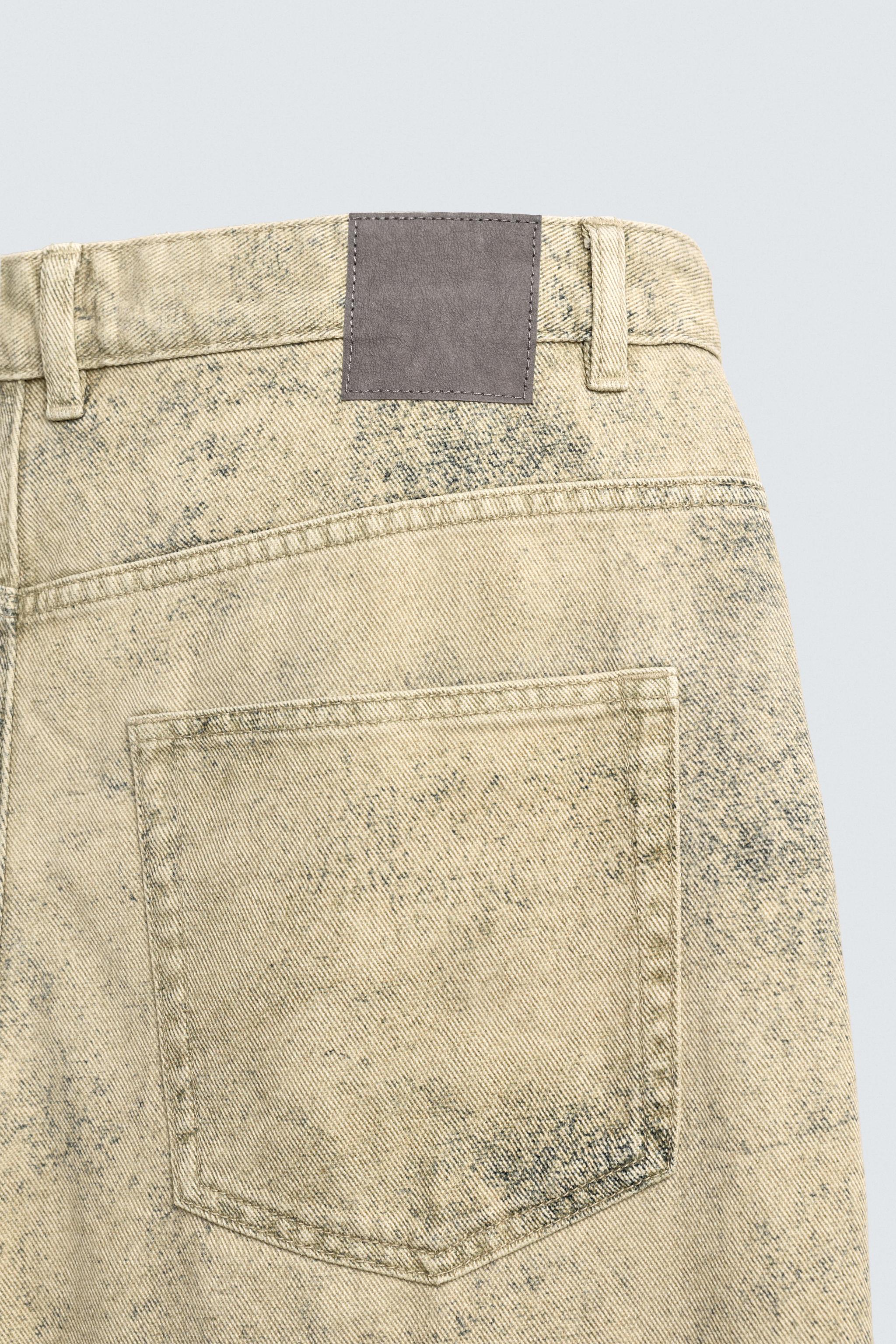 WASHED PRINT BAGGY FIT PANTS