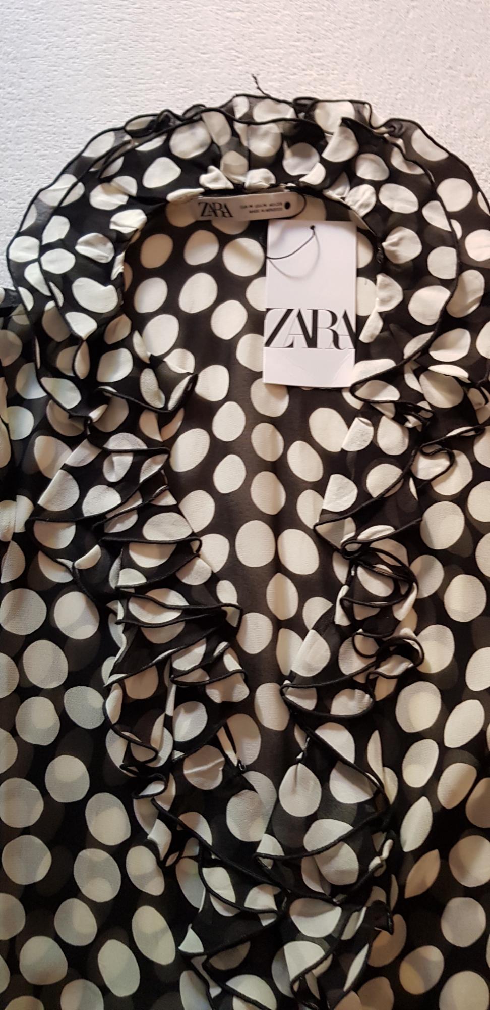 RUFFLED POLKA DOT BLOUSE - Image 4