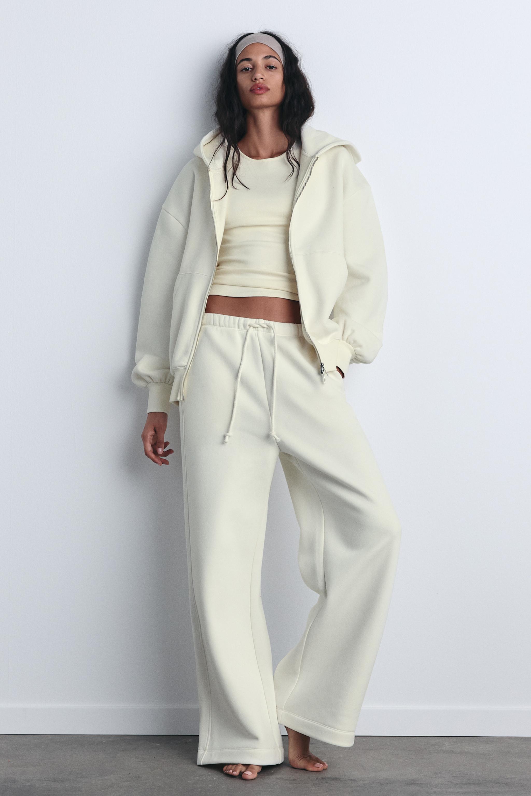 БРЮКИ STRAIGHT LEG ИЗ МЯГКОЙ ТКАНИ - ЖЕЛТОВАТО-БЕЛЫЙ | ZARA БРЮКИ STRAIGHT LEG ИЗ МЯГКОЙ ТКАНИ - ЖЕЛТОВАТО-БЕЛЫЙ | ZARA