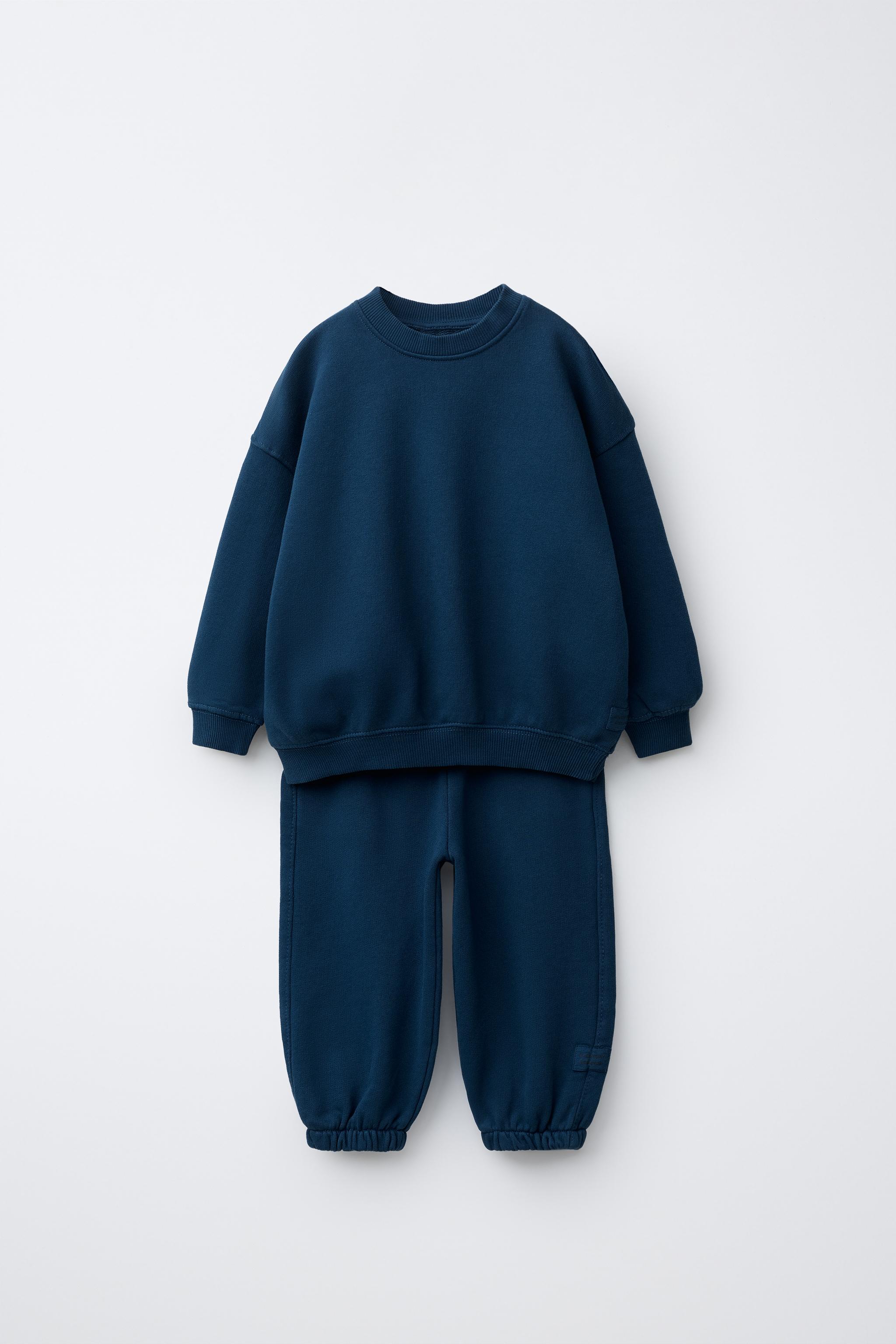 SWEATSHIRT AND WIDE LEG PANTS SET WITH LABEL