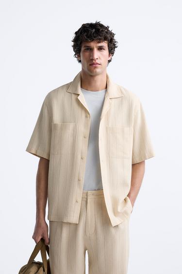 CAMISA RAYAS - Crudo de Zara