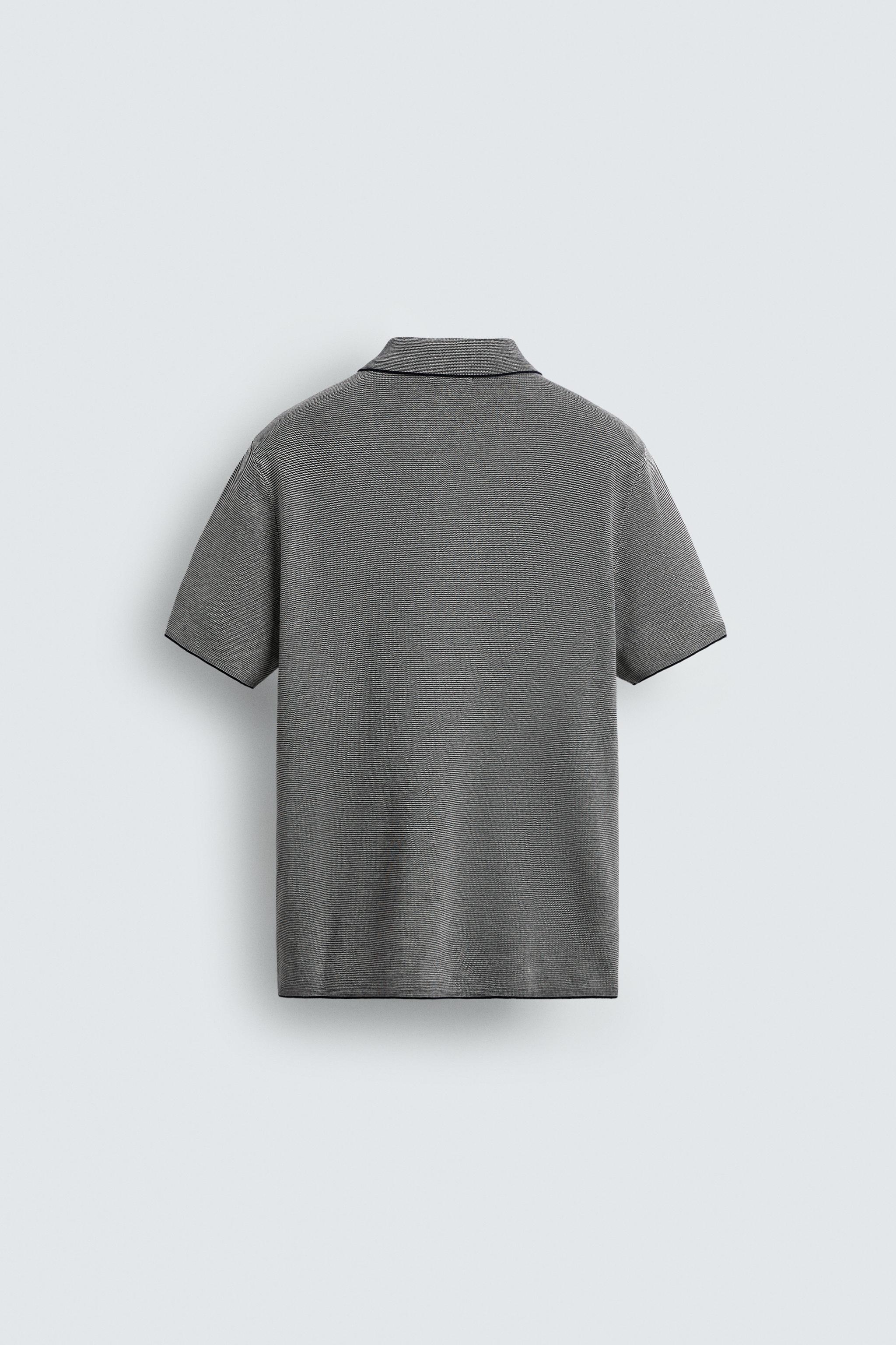 POLO EN MAILLE REGULAR FIT À CONTRASTE