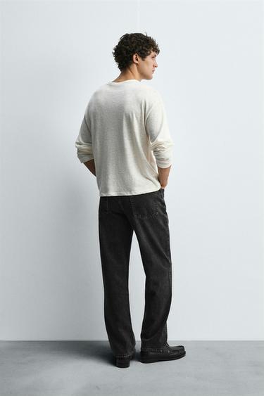 STRAIGHT FIT JEANS - Charcoal by Zara - Image 2