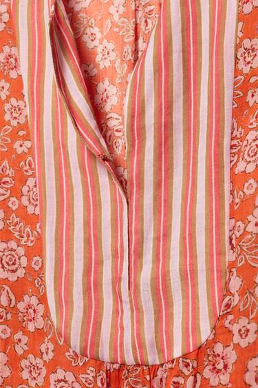 ROBE CAFTAN FLEURS RAMIE LIMITED EDITION - Imprimée de Zara - Image 6