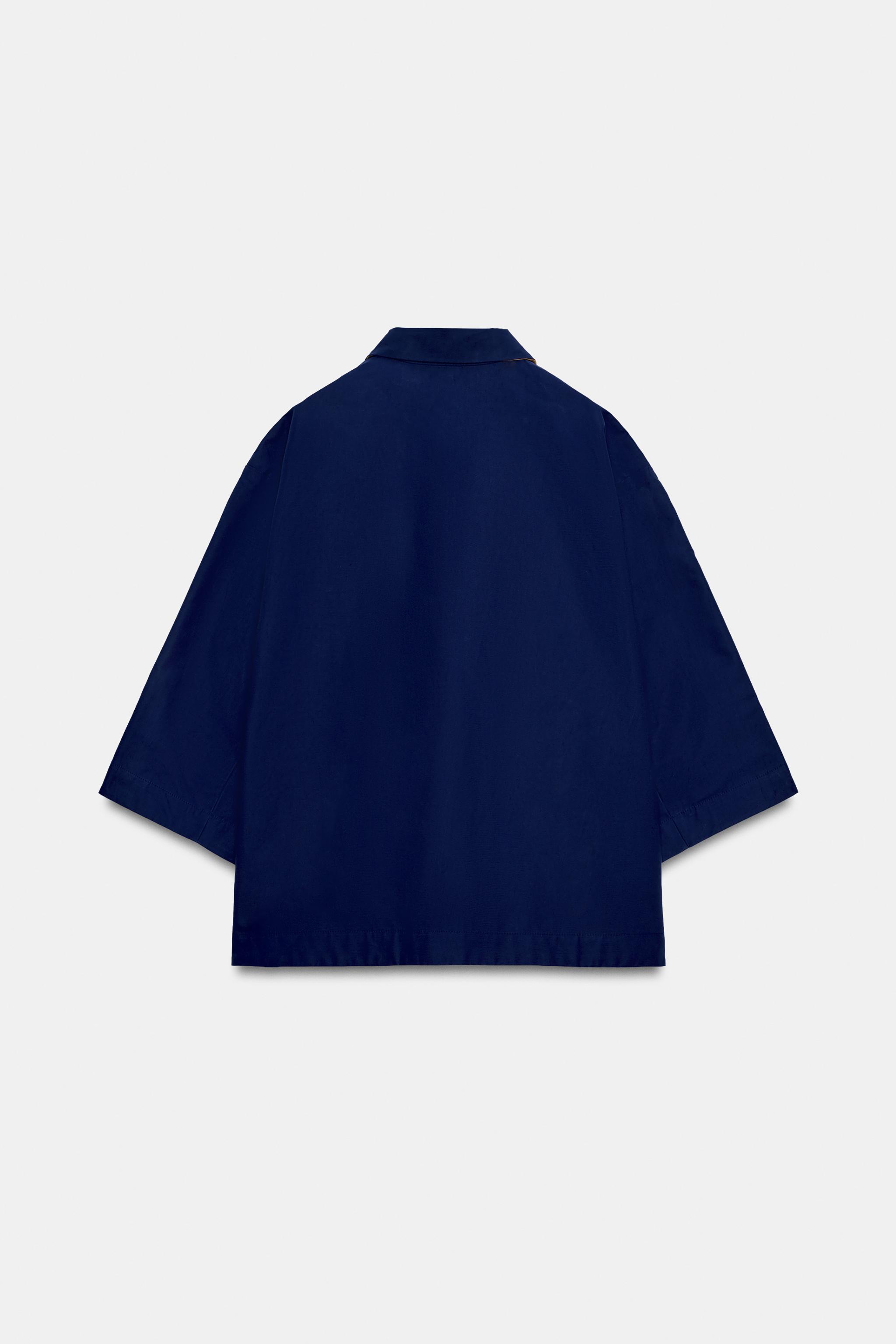 ZW COLLECTION REVERSIBLE SHORT TRENCH COAT